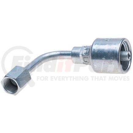 G25181-0606 by GATES CORPORATION - Couplings - MegaCrimp Couplings - Female JIC 37° Flare Swivel90° Bent Tube