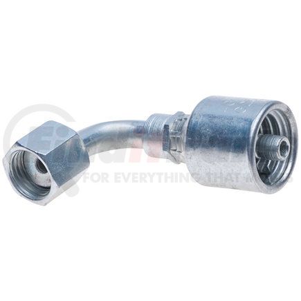 G25240-0406 by GATES CORPORATION - Couplings - MegaCrimp Couplings - Female Flat-Face O-Ring Swivel90° Bent Tube