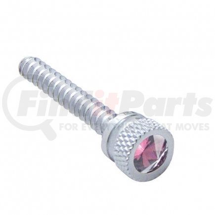 24055B by UNITED PACIFIC - Chrome Long Dash Screw for Freightliner w/ Purple Diamond (Bulk)