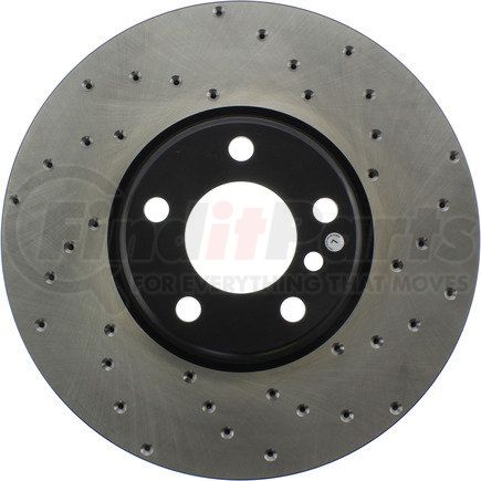 128.34126L by STOPTECH - Cross Drilled Rotor