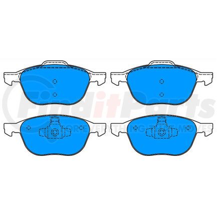 607193 by ATE BRAKE PRODUCTS - Disc Brake Pad for VOLVO