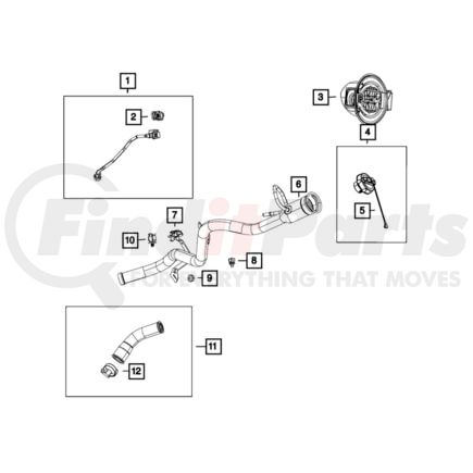 68156260AC by MOPAR - TUBE