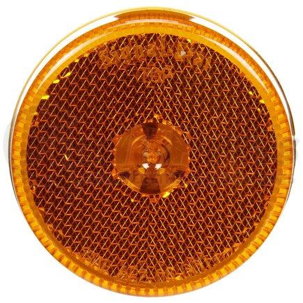 1052A by TRUCK-LITE - LED Clearance/Marker Light - Signal-Stat, 2.5", Round, Grommet Mount, 4 Diodes, PL-10, 12V, Yellow