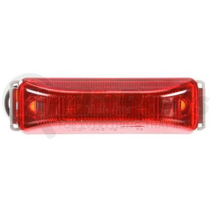 19006R by TRUCK-LITE - 19 Series, Base Mount, LED, Red Rectangular, 1 Diode, Marker Clearance Light, P2, Gray Polycarbonate Bracket Mount, Hardwired, Stripped End, 12V, Kit