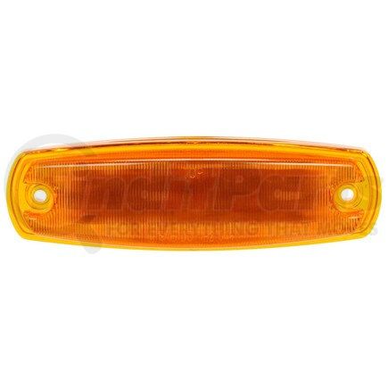 2673A by TRUCK-LITE - Signal-Stat, LED, Yellow Rectangular, 12 Diode, Marker Clearance Light, P2, Chrome ABS 2 Screw, Hardwired, Ring Terminal/Stripped End, 12V, Kit