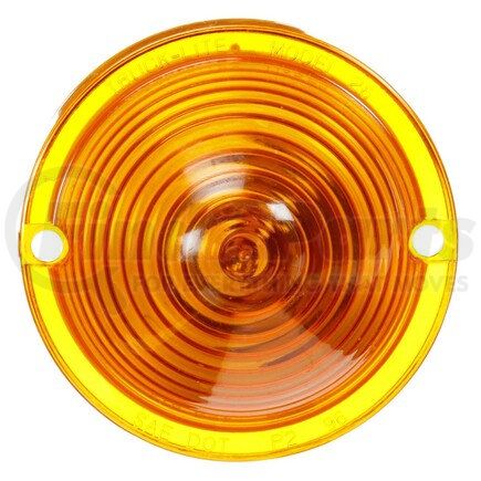 26762Y by TRUCK-LITE - 26 Series, Incandescent, Yellow Beehive, 1 Bulb, Marker Clearance Light, P2, 2 Screw, PL-10, 12V