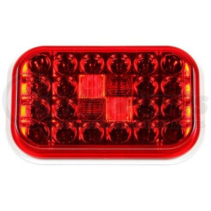 4550 by TRUCK-LITE - Stop Turn Tail Light - 12V Signal-Stat, LED, Red, Rectangular, 24 Diode