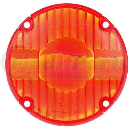 9015 by TRUCK-LITE - Replacement Lens - Signal-Stat, Round, Red, Acrylic, for 1653, 1654, 4 Screw