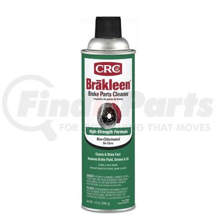 05088 by CRC IND - CRC Brakleen Non-Chlorinated Brake Parts Cleaners - 14 oz Aerosol Can - 05088