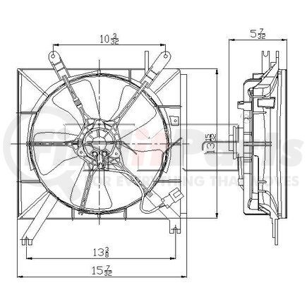 600040 by TYC - Cooling Fan Assy