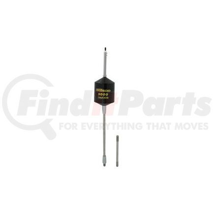 305550-5 by DAS INC - Wilson® Antennas - T5000 Trucker Series Mobile CB Antenna with 5" & 10" Shaft, Black