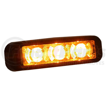 DLX3-W by STAR WARNING - Versa Star®, three LED array, Black bezel, flush or bracket mount, 10-16V