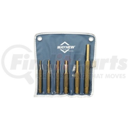 67006 by MAYHEW TOOLS - 6 Piece Brass Pin Punch Kit