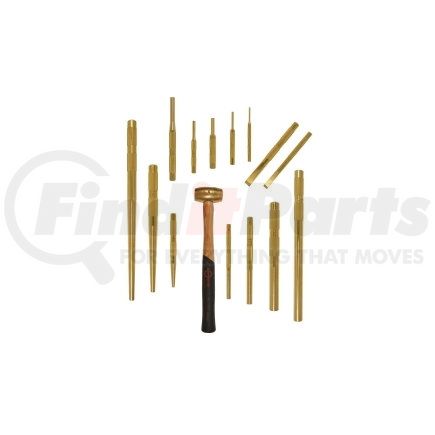 67015 by MAYHEW TOOLS - 15 Pc Brass Punch And Scraper Set