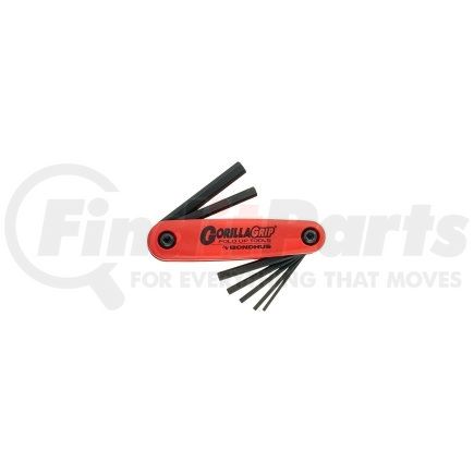 12595 by BONDHUS CORP. - 6-Piece Fold-Up Hex Key Set