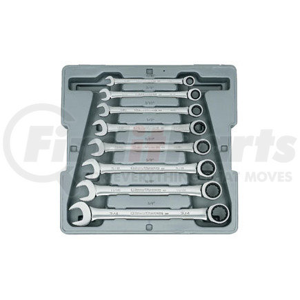 9308D by GEARWRENCH - 8 Pc. Combination Ratcheting Wrench Set SAE