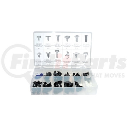 6100 by AUTO BODY DOCTOR - Body Retainer Assortment Kit - Ford - 82 Piece