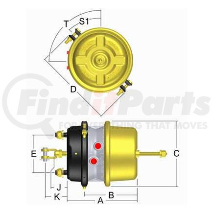 LCP3030LR by HALDEX - Actuator 3030