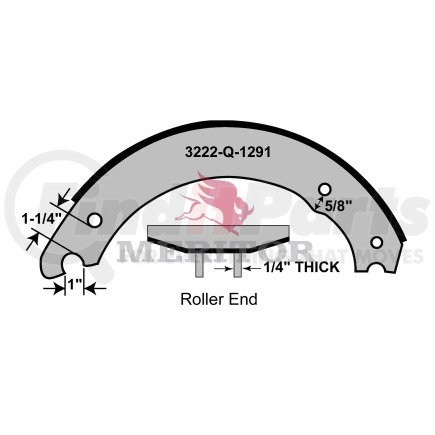 XS5574551Q by MERITOR - REMAN SHOE