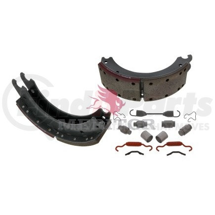 XK20014702QP by MERITOR - Remanufactured Drum Brake Shoe Kit - Lined, with Hardware