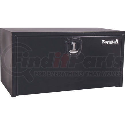 1734303 by BUYERS PRODUCTS - 24x24x30 Inch Black Steel Underbody Truck Box With 3-Point Latch