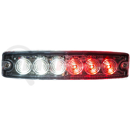 8892207 by BUYERS PRODUCTS - Ultra Thin 5 Inch Clear/Red LED Strobe Light