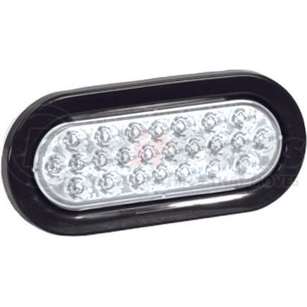 sl65co by BUYERS PRODUCTS - Warning Light  - 6 Inch, Clear, Oval Recessed Strobe, w/ 24 LED