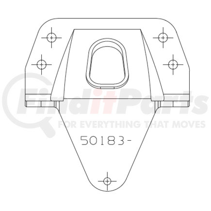 50187-002 by HENDRICKSON - #2 SPRING HGR 1 Mack, Volvo Freightliner 34.3 frame