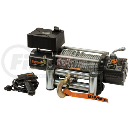 5571200 by BUYERS PRODUCTS - 12,000 Pound Electric Winch - 4.9 FPM - 294:1 Gear Ratio
