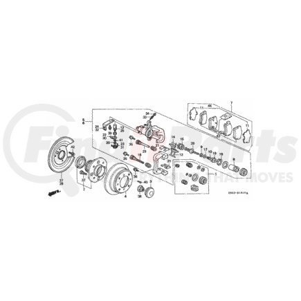 43245-S84-A52 by HONDA - Lever, R - Honda (43245-S84-A52)