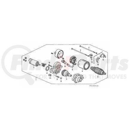31200-P0G-A01 by HONDA - Starter Motor Assembly (Sm-422-01) (Mitsuba) - Honda (31200-P0G-A01)