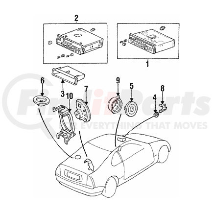 39100-SV4-A01 by HONDA - Tuner Assembly, Auto Radio (12.5WX4) (Alpine) - Honda (39100-SV4-A01)