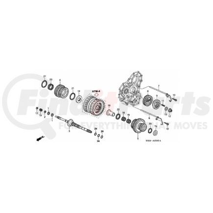 23455-P7T-000 by HONDA - Gear, Main-Shaft Third - Honda (23455-P7T-000)