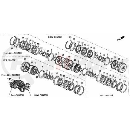 22536-PDM-003 by HONDA - Spring, Clutch Disk - Honda (22536-PDM-003)