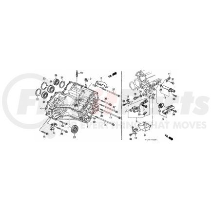 21210-PDL-010 by HONDA - Case, Transmission - Honda (21210-PDL-010)