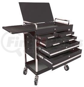 8045BK by SUNEX TOOLS - Sunex&#174; Tools Professional 5-Drawer Black Tool Cart W/ Locking Top, 27"H