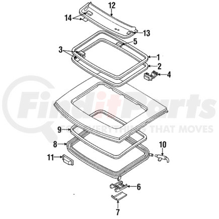 MB631136 by MITSUBISHI - Lock Handle