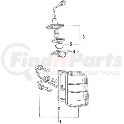 MB527320 by MITSUBISHI - Tail Lamp Assembly