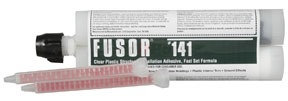 141 by LORD FUSOR - Clear Plastic Structural Installation Adhesive (Fast-Set), 10.1 oz.