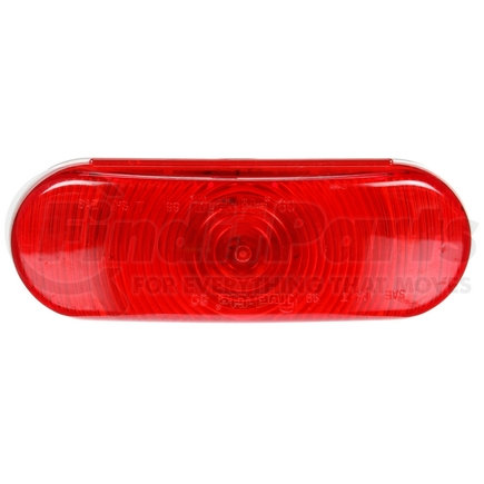 60207R by TRUCK-LITE - Super 60, Incandescent, Red, Oval, 1 Bulb, Stop/Turn/Tail, PL-3, 24V