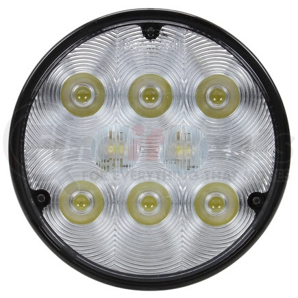 80220 by TRUCK-LITE - 4 in. Round LED Work Light, Black, 8 Diode, 500 Lumen, Stripped End, 12 - 36V