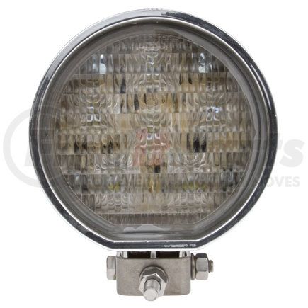 81245 by TRUCK-LITE - 81 Series 4 in. Round LED Work Light, Chrome, 6 Diode, 500 Lumen, Stripped End, 24V