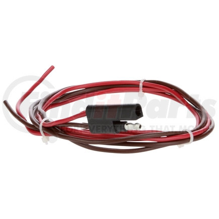 94811 by TRUCK-LITE - Stop/Turn/Tail Plug, 14 Gauge GPT Wire, 2 Position .180 Bullet, Blunt Cut, 50 In.