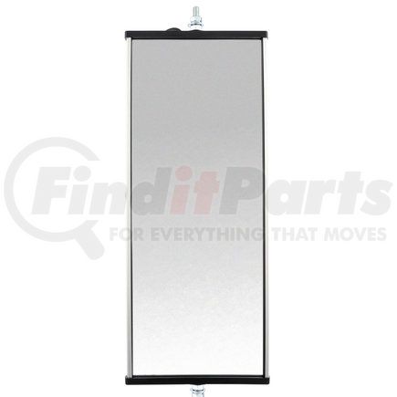 97630 by TRUCK-LITE - Economy, 6 x 16 in., West Coast Heated and Lighted Mirror, Silver Aluminum
