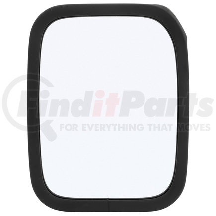 97602 by TRUCK-LITE - 6 x 8 In., Silver Stainless Steel Convex Mirror, Rectangular, Universal Mount