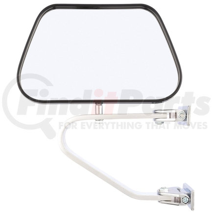 97750 by TRUCK-LITE - 6.25 x 9.75 In., Chrome Plastic, Flat Mirror, Universal