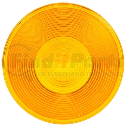 99008Y by TRUCK-LITE - Round Replacement Lens - Yellow, Polycarbonate, For Front, Rear Lighting (81300Y), Most 4" Lights, Snap-Fit