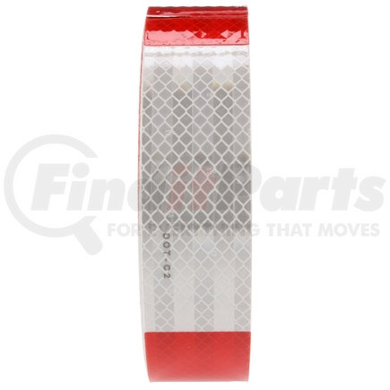 98146 by TRUCK-LITE - Reflective Tape - Red / White 2 in. x 150 Ft., Kiss Cut