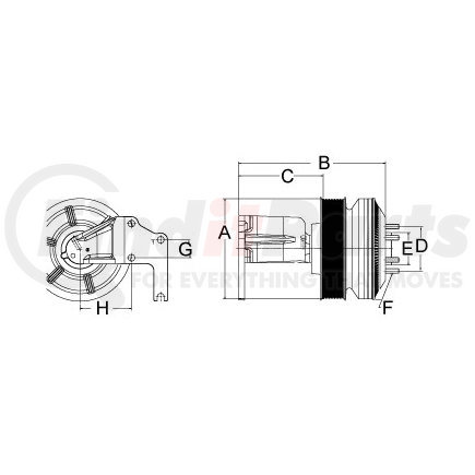 79A9154 by HORTON - Clutch DriveMaster SE 24 Reman,12-Pk,201.0 Od