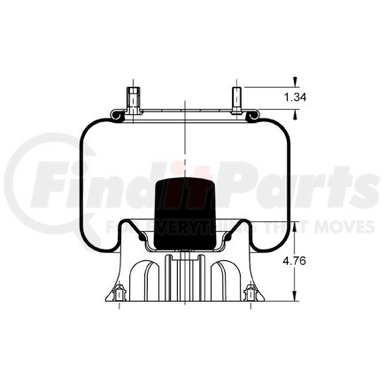 AS-8348 by TRIANGLE SUSPENSION SYSTEMS CO. - Fs9068 Air Spring